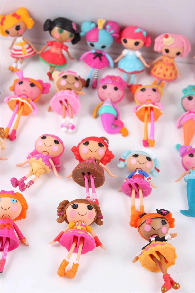 Новинка, 5 шт./партия, 3 дюйма, оригинальные MGA куклы Lalaloopsy, 8 см, Мини-куклы для девочек, игрушки для игр