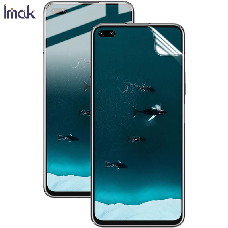 Imak 2 шт Чувствительная прозрачная Гидрогелевая тонкая пленка для Huawei Honor V30 /V30 Pro