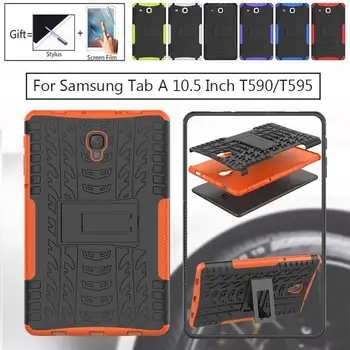 

Rugged stand case for Samsung Galaxy Tab A A2 10.5 inch 2018 SM T590 T595 T597 Heavy Duty Funda Tablet 2 in 1 Hybrid case