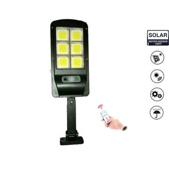 

Solar light lamp floodlight reflector Sensor Powered Panel LED Street Outdoor Garden Path Spot Wall Emergency luminaria remote c
