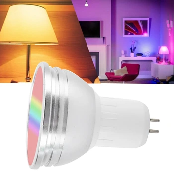 

Promotion! WiFi Smart Light Bulb GU5.3 6W RGBW WiFi LED Dimmable Light Cup Alexa for Google Home APP Remote Light Bulb