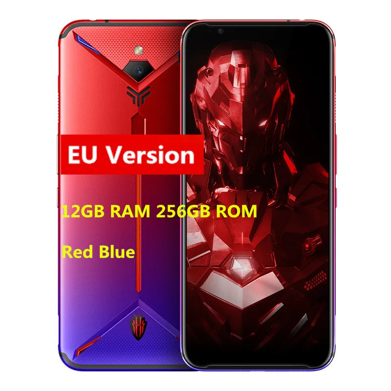 Смартфон Nubia Red Magic 3 S, 8 ГБ, 128 ГБ, 6,65 дюйма, AMOLED, Snapdragon 855 Plus, 5000 Мп+ Мп, мА/ч, быстрая зарядка, игровой телефон, европейская версия - Цвет: 12GB256GBRedblueEU