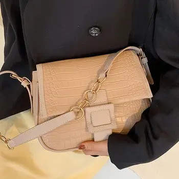 

Crocodile pattern Square Armpit bag 2020 Fashion New High quality PU Leather Women's Designer Handbag Vintage Shoulder Bags