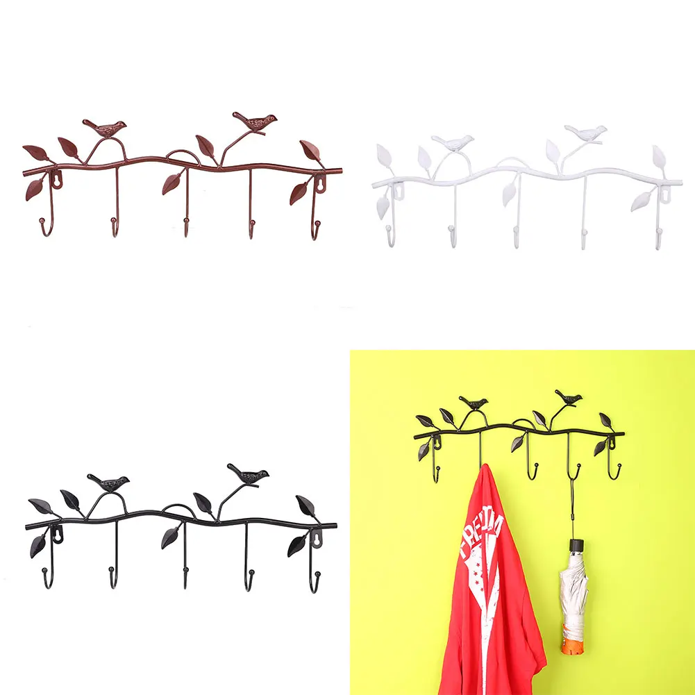 Hook Hanger Organizer Hangers Bird Style Metal Door Home Decor Decorations Vintage Creative Wall Mount Clothes Towel Robe Hooks