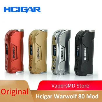 

Hcigar Warwolf 80 Mod Powered by 18650 Battery Vape Mod with Temperature Control / Power Mod Main Screen Display E-cigs Box Mod
