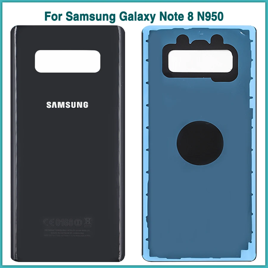 

New Note8 Rear Housing Case For Samsung Galaxy Note 8 N950 N950F Battery Back Cover Door Rear Cover Glass + Sticker