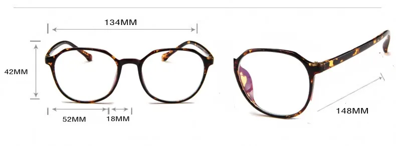 Retro Men Spectacle Frame Women's Glasses Transparent Vintage Square Clear Square Clear Lens Glasses Optical irregular Frame