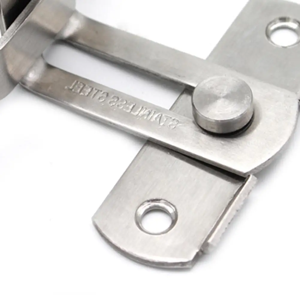 Stainless Steel 90 Degree Door Buckle Door Hasp Latches Sliding Chain Lock Anti-theft Window Lock Hardware door latch sliding door latch door lock latch