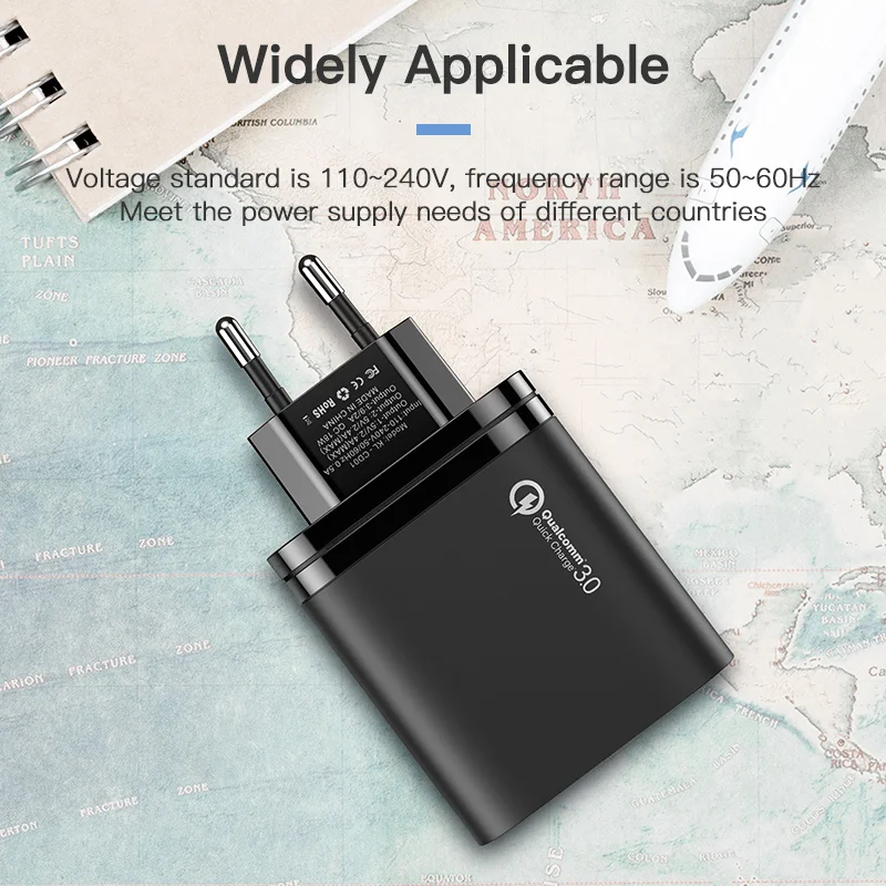 KUULAA Quick Charge 3,0 USB зарядное устройство 30 Вт QC3.0 QC Быстрая зарядка мульти разъем зарядное устройство для мобильного телефона для iPhone samsung Xiaomi huawei