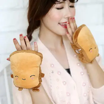 

Cute 5V Electric Winter Gloves Heated Gloves USB Power Home Office Computer Durable 2 Style Soft Plush Gift Working Cute Gloves