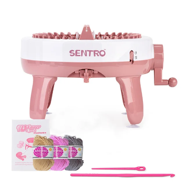 40Needle Big wool DIY Big Hand Knitting Machine Weaving Loom knit for Scraf Children Learning Toy Knitting Threader Sewing Tool Fashion colors nobox