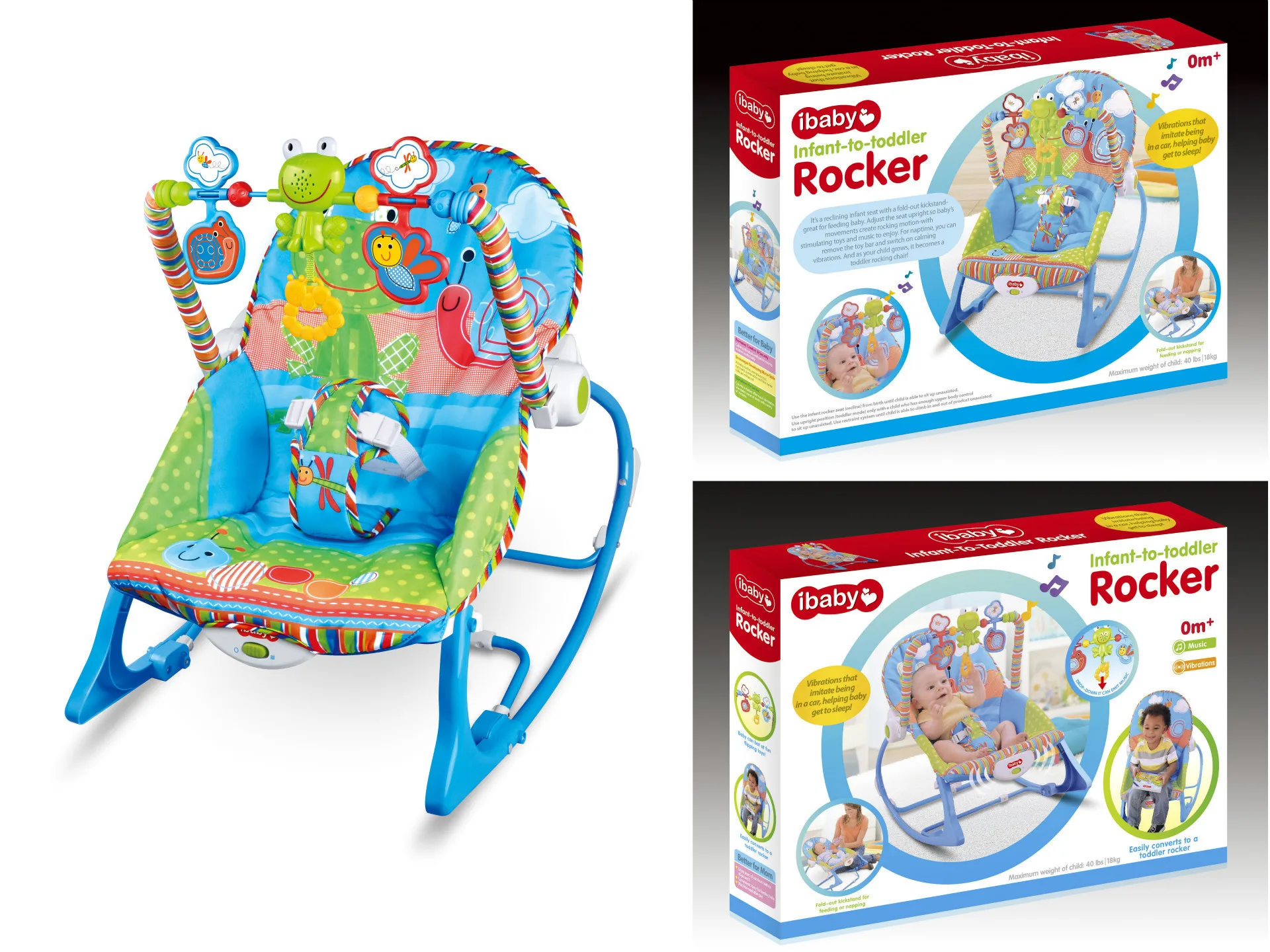 

Hot Sales-Infant Music Vibration Rocking Chair Baby Multi-functional Pacify Chair Children Casual Chair