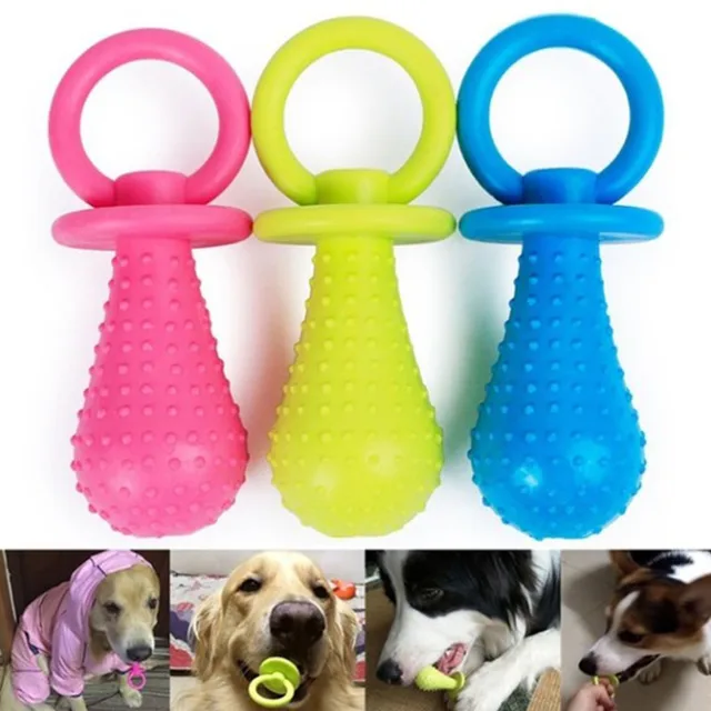 Small Pet Chew Toy Soft Small Rubber Pacifiers Training Dog Toys