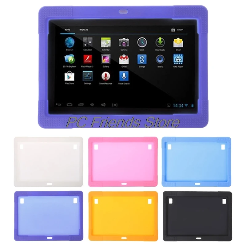 10 1 дюймовый силиконовый чехол для планшета Tab MTK8752 K107 S107 MTK6592 Tablet PC Friend|Чехлы