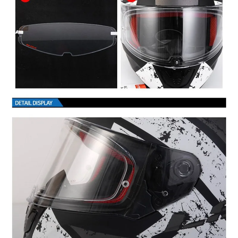 ONEWELL мотоциклетный шлем козырек Прозрачный противотуманный патч подходит для LS2 FF320 FF328 FF353 FF390 шлем объектив противотуманная пленка