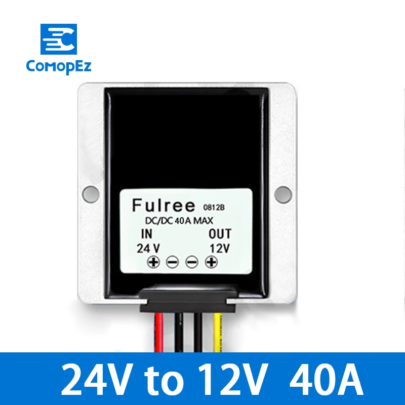 Преобразователь постоянного тока 24 В до 12 В 1A 2A 3A 4A 5A 8A 10A 12A 15A 20A 30A 40A повышающий понижающий Регулятор Напряжения DC Преобразователи мощности для автомобиля - Цвет: 24V to 12V 40A