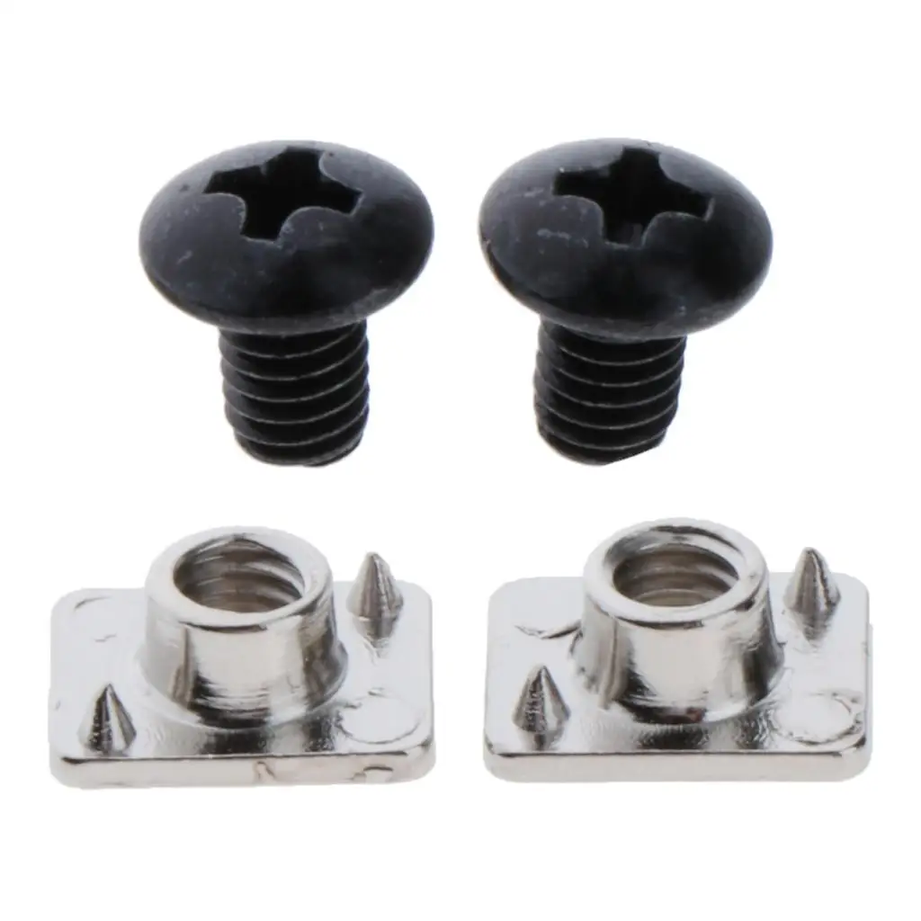 2pcs Screws + 2pcs Nuts -  Inline Roller Skates Accessories Buckle Belts Replacement Parts Bolts Tool