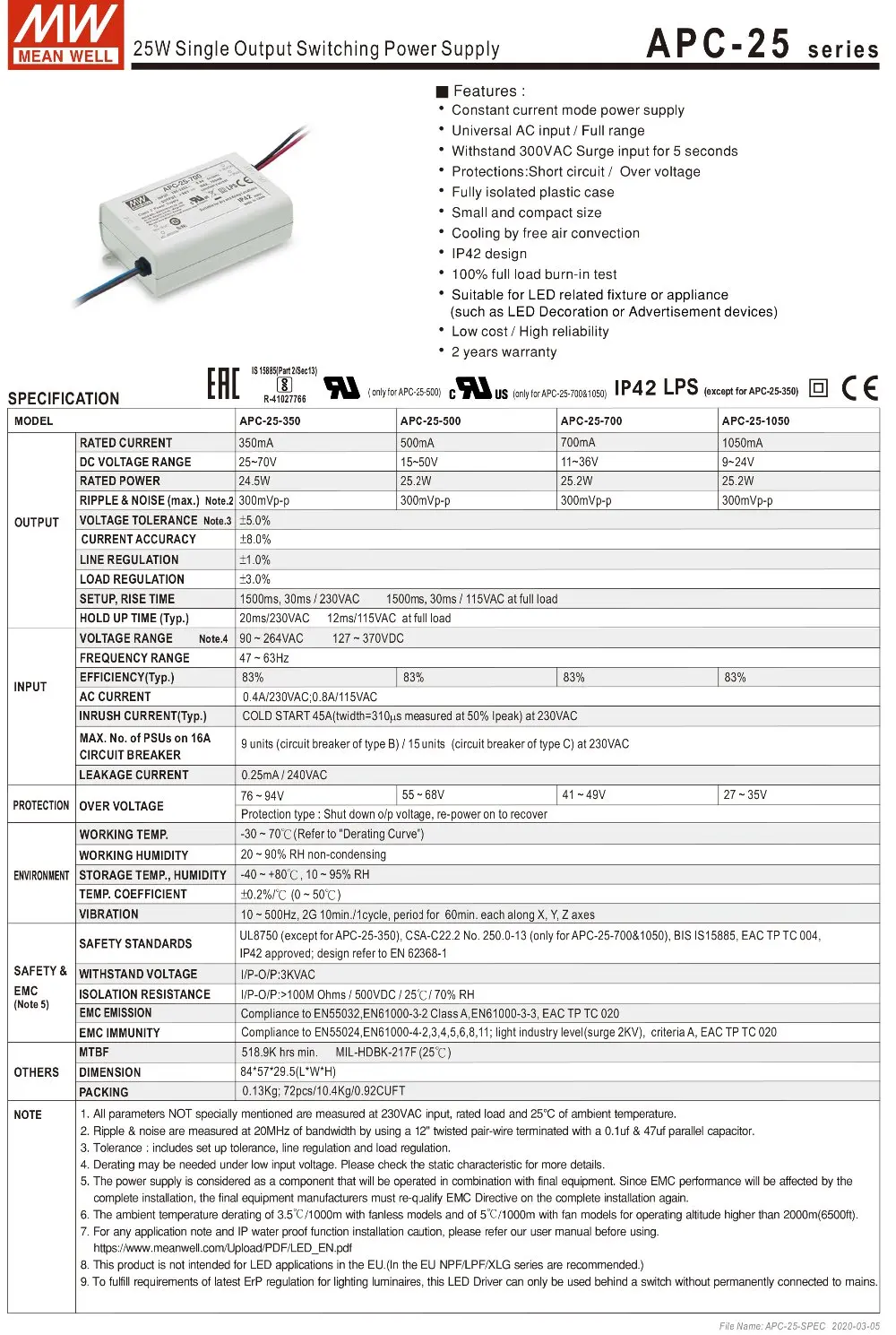 led de corrente constante de ma