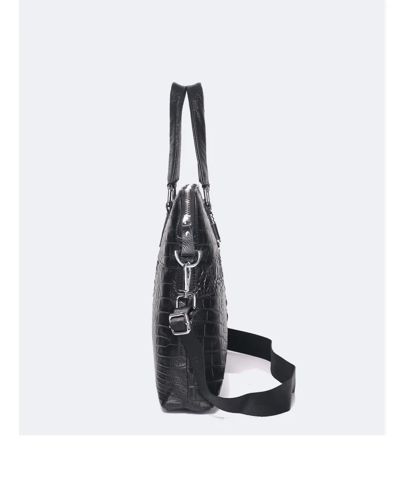 DISNOCI мужские сумки из натуральной кожи мужской портфель с крокодиловым узором Бизнес 15,6 "Сумка для ноутбука Мужская сумка через плечо