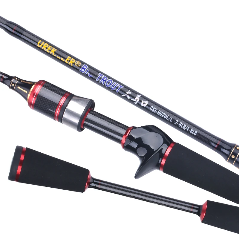 Рыболовная удочка из высокоуглеродистого материала с двумя наконечниками 1 8 м UL/L