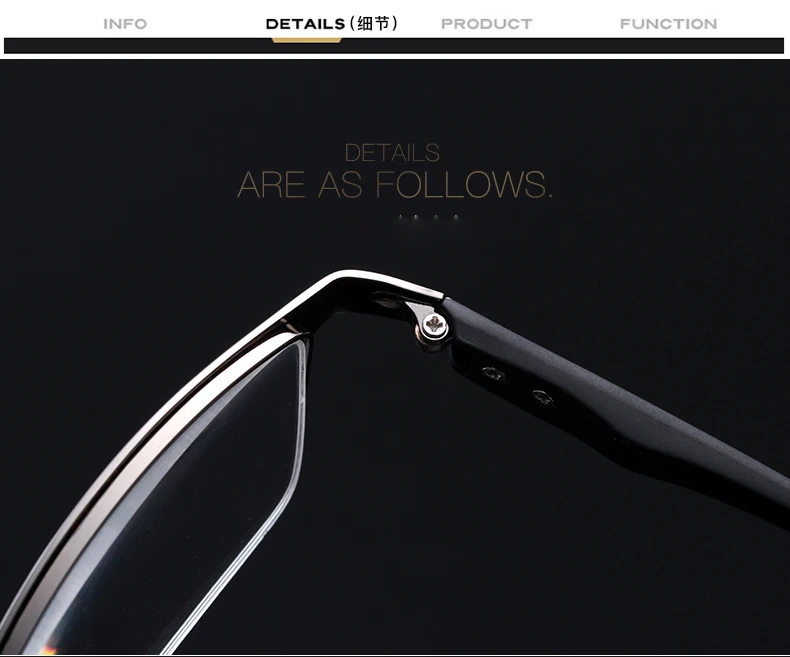 Iboode Для мужчин Бизнес модные очки для чтения металлическая полуоправа очки для чтения мужские ретро очки диоптрий 1,0 1,5 2,0 2,5 защита для глаз