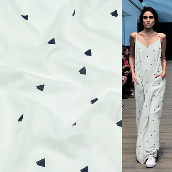 

Fashion mini print silk cotton fabric geometric design on white bottom,SCT534