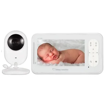 

923 niania elektroniczna cry baby kamera 4.3 inch LCD IR Night Vision Intercom Temperature Senor Feeding Alarm niania kamery