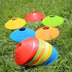 10pcs Soccer Training Sign Flat Pressure Resistant Disc Cones Marker Discs Bucket PE Football Training  Equipment