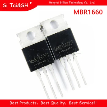 

10PCS MBR1660 DIODE SCHOTTKY 60V 16A TO220-2L new original