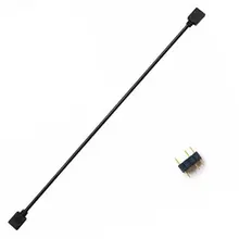 Adaptateur de répartiteur de ventilateur tressé en Y, manchon de câble, câble d'alimentation d'extension de ventilateur à 3 broches, convertisseur 1 à 3