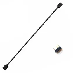 Adaptateur de répartiteur de ventilateur tressé en Y, manchon de câble, câble d'alimentation d'extension de ventilateur à 3 broches, convertisseur 1 à 3 