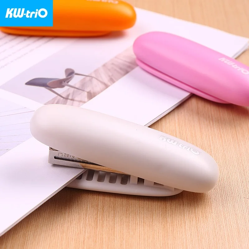 Mini Folding Stapler Cute Portable Stapler Use 24/6 26/6 Bind 20 Sheets of Paper Desk Stationery Office Supplies