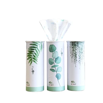 

3 Barrels Creative Plant Printed Car Paper Towel 40 Pumping 3 Layers Thick Handkerchief Paper Party Napkins Baby Shower Tissue