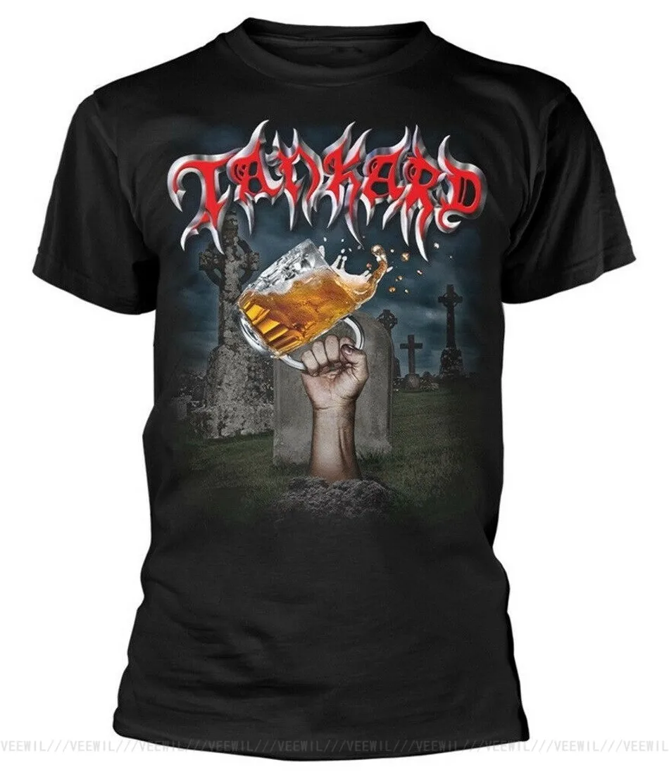 Мужская хлопковая футболка Tankard с надписью die With A Beer 11 цветов | одежда