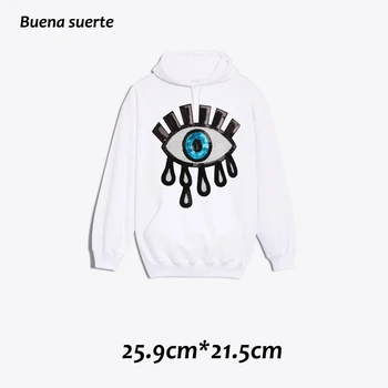 

9 Styles Big Size Eye Sequin Embroidered Patch Clothes Stickers Bag Sew Iron on Patches Applique DIY Apparel Sewing Clothing DIY