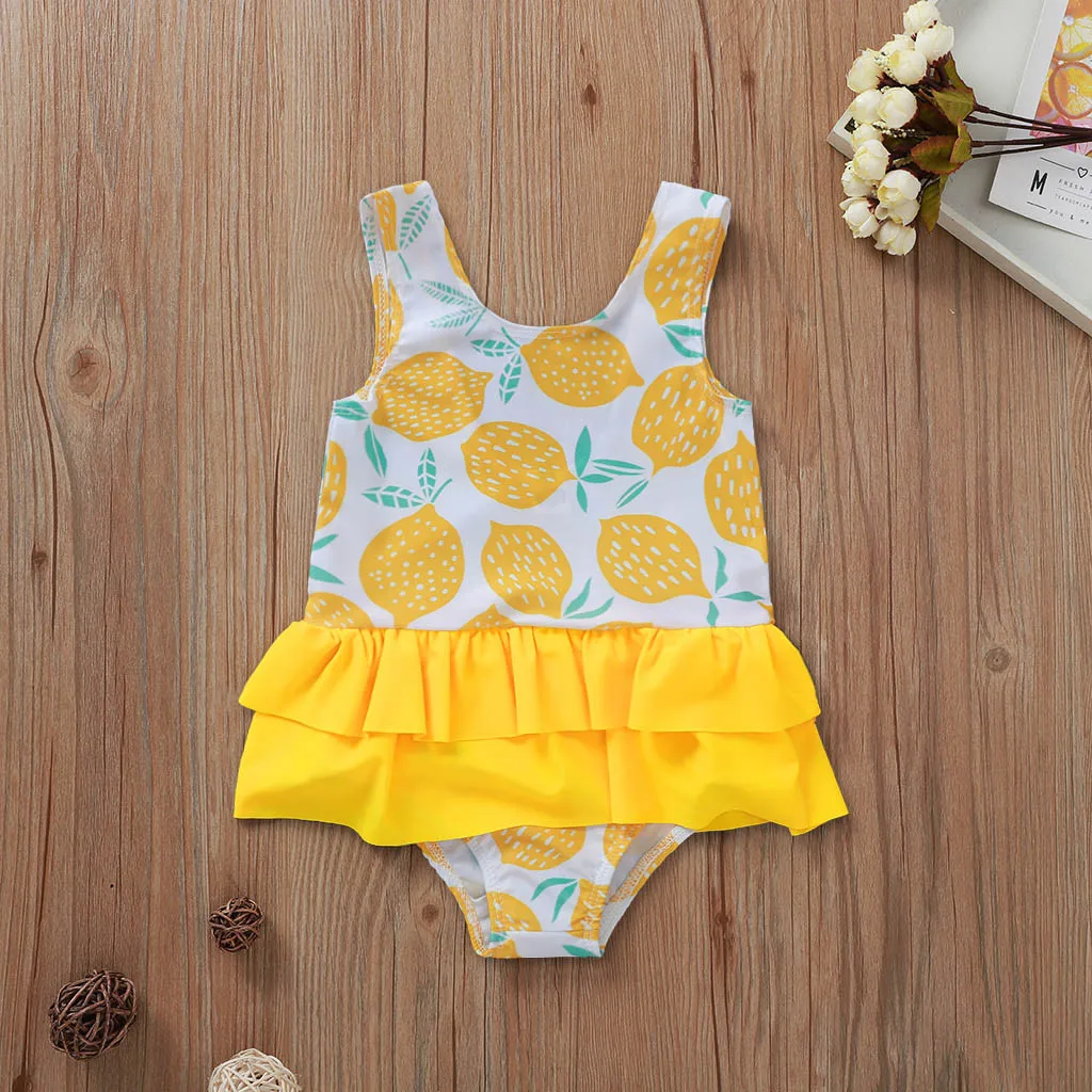 baby girl lemon swimsuit