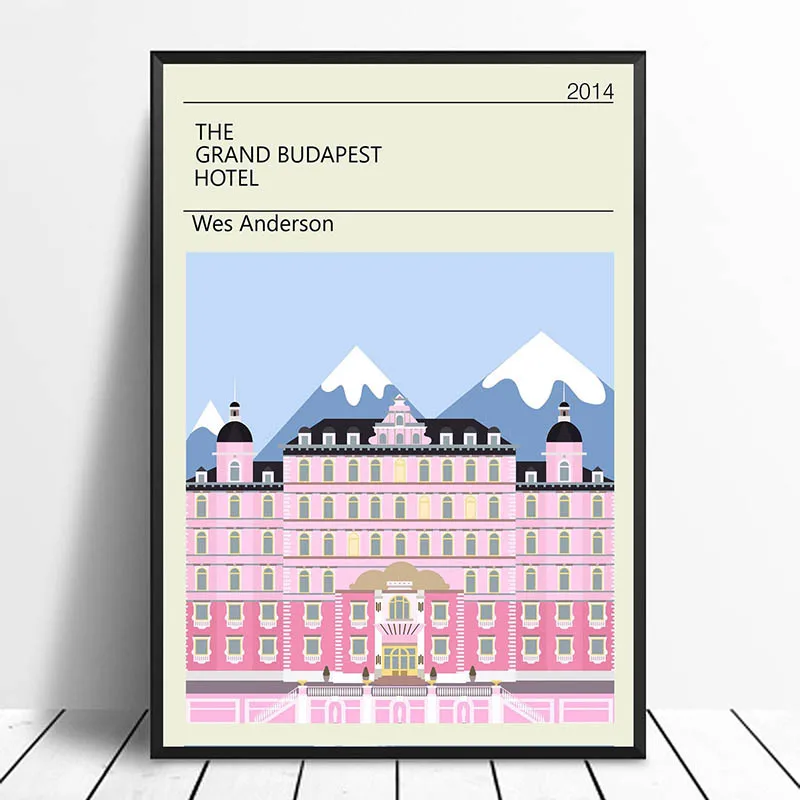 Домашний декор Северная Настенная картина Картина Grand Budapest отель Винтаж, классическое кино HD Печать плакаты Модульная картина холст спальня - Цвет: BO YXCV2652-01