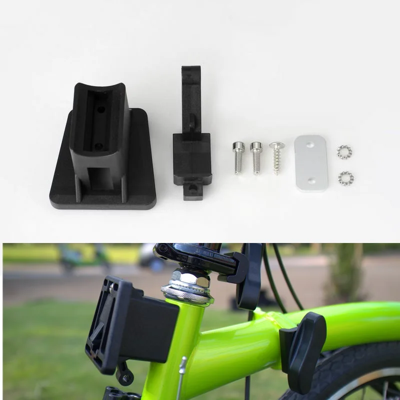 Велосипедные грузовые стойки Аксессуары для велосипеда Brompton передний блок несущей ПВХ пластиковые передние грузовые стойки база складные велосипедные части