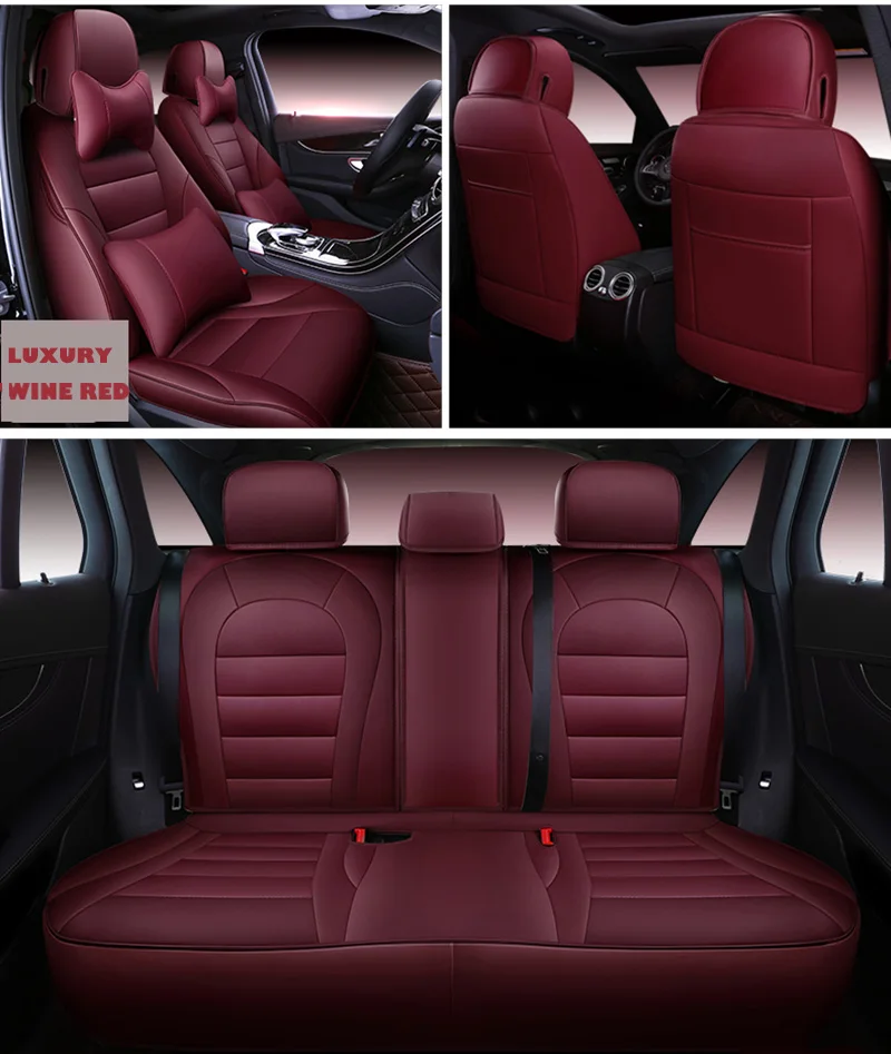 Автомобильные чехлы из воловьей кожи для Mercedes Benz ML GLA GLK GLE S E G Class Sedan аксессуары