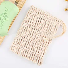 Натуральная портативная двухъярусная мыльница из нержавеющей стали, мягкая вспенивающая Массажная отшелушивающие средства, сумка из хлопка и льна, сумка для хранения мыла