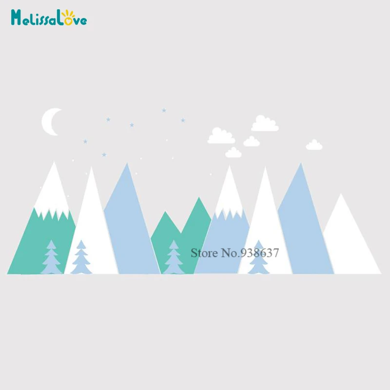 

Приключения горы декор Детская комната малыши Детская комната под заказ моющаяся древесина изголовье Наклейка виниловая настенная наклейка BB846