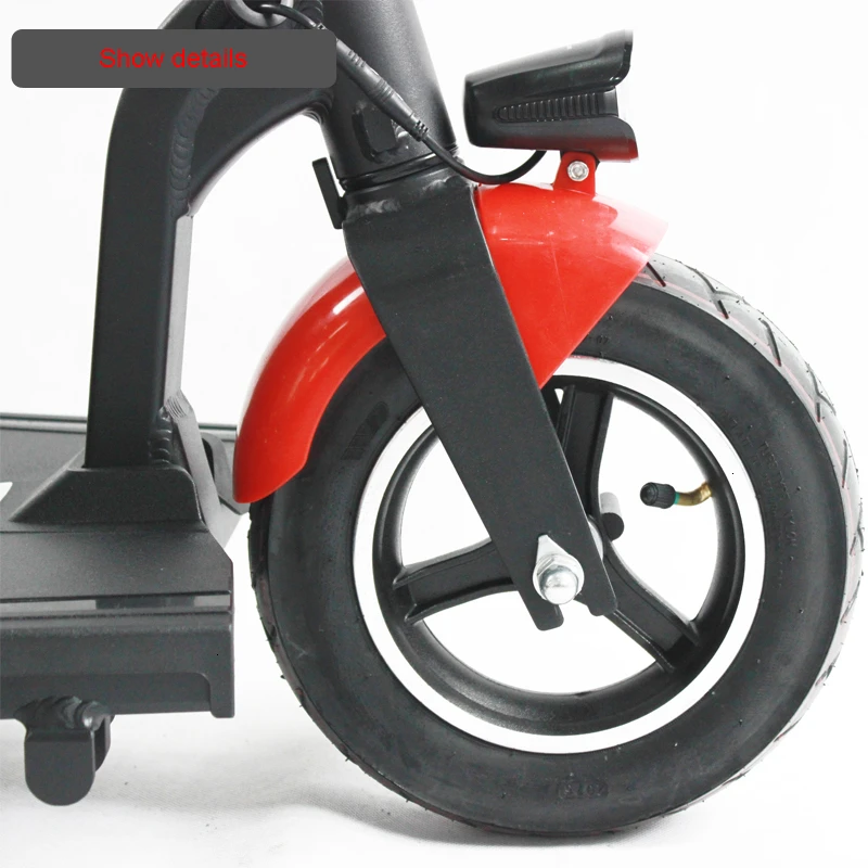 Electric Kick Scooter Adult Three Wheel Electric Scooters Tricycle 36V 300W Portable Folding Electric Elderly Scooter (6)