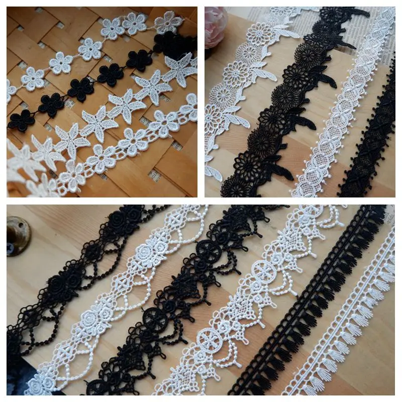 

Small Width Polyester Water Soluble Lace Trim Water Soluble Lace Trimming 2021 10 Yards Wholesale Price!