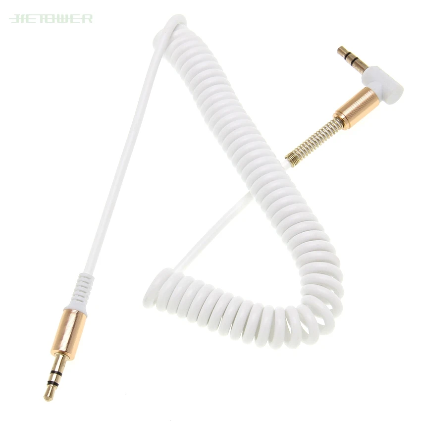 3 5 Jack AUX Audio Cable 3 5MM Male to Male Cable For Phone Car Speaker MP4 Headphone 3 5MM Jack to Jack Spring Cables300pcs lot
