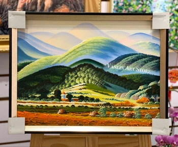 

HOT SALE Giant mountain canvas Handmade oil painting for Living Room bedroom Hand painted Wall Decor No Frame