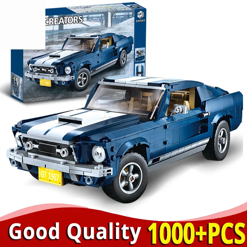 

1648PCS Mustang Car Building Blocks Compatible LEGOinglys Creator Expert Technic 21047 10265 Bricks Toys Christmas Birthday Gift