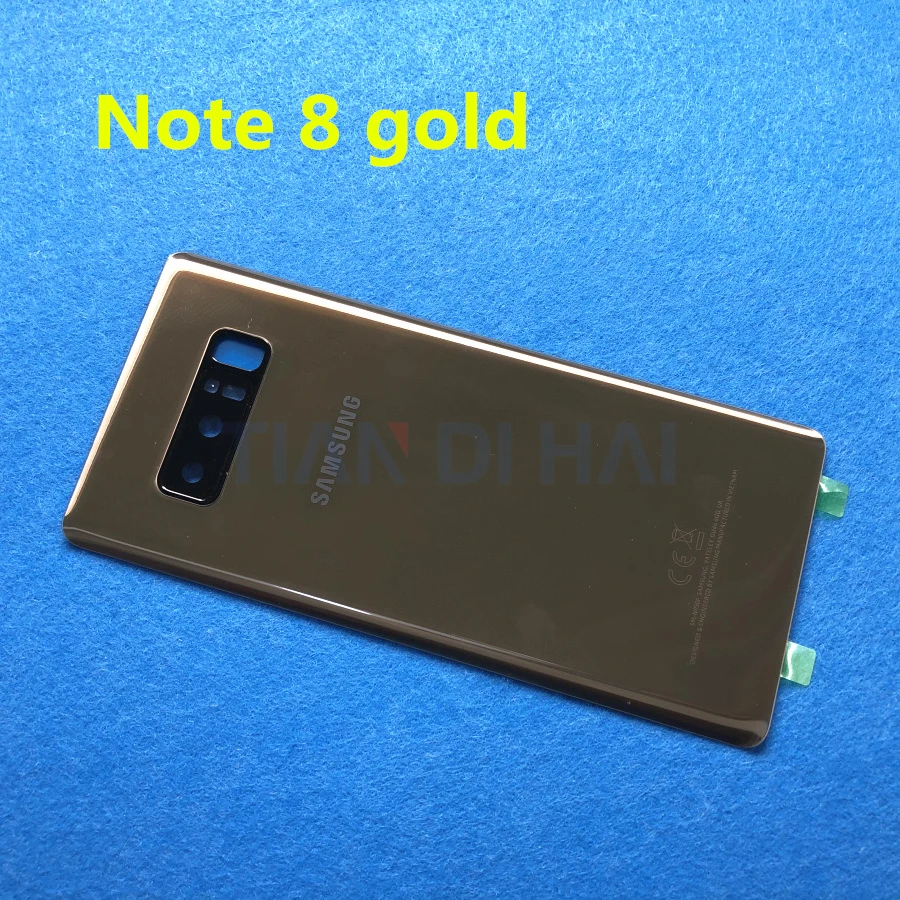 Note9 8 задний Панель стеклянная задняя крышка батарейного отсека для samsung Galaxy Note 9 N960 N960F Note 8 N950 N950F N950FD Батарея двери