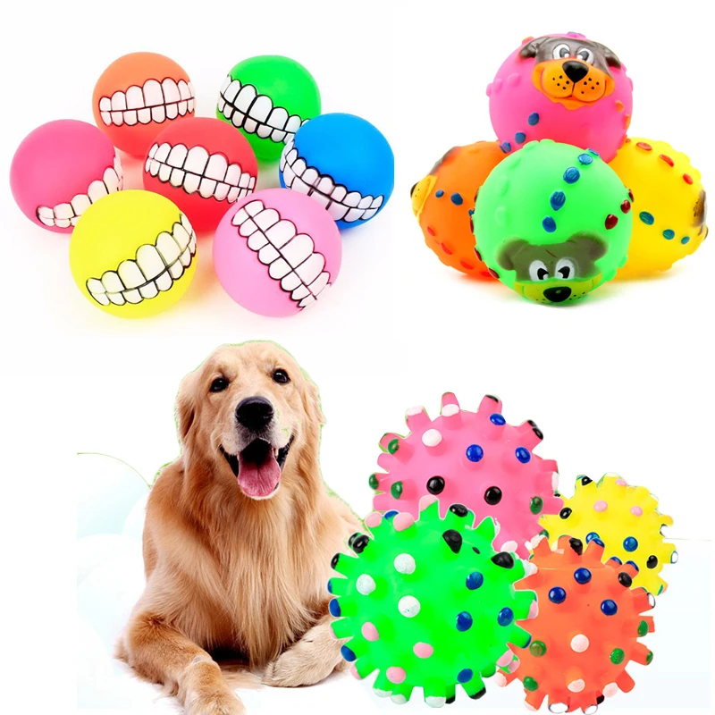 Игрушки для собак, щенков, забавные интерактивные жевательные Игрушки для маленьких собак, устойчивые к укусам, для обучения чистке зубов, резиновая игрушка для собаки, мяч, товары для домашних животных