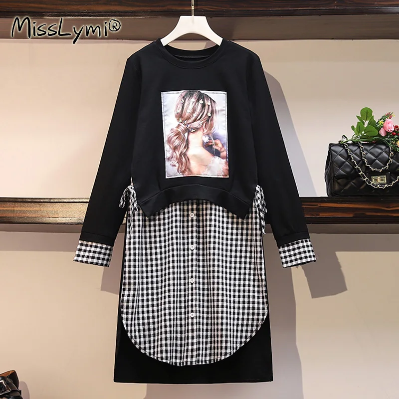 Женское платье футболка с блестками и длинным рукавом свободного покроя|Платья| |