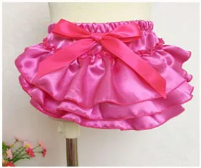 Baby Girl Ruffle Bloomers Diaper Covers Baby Shorts Satin Panties Newborn Photography Props Toddler Bloomers 13 Colors (2)